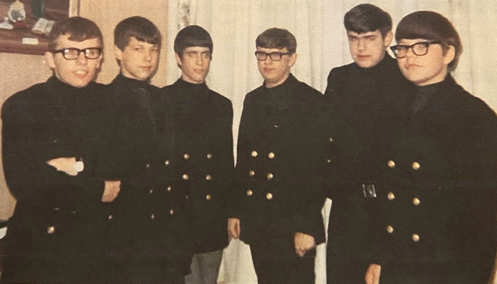 Jerry Augustine, second from left, is pictured with bandmates, from left: Larry Balleine, Dave Harlow, John Schultz, Steve Suchoski and Mark Novak.