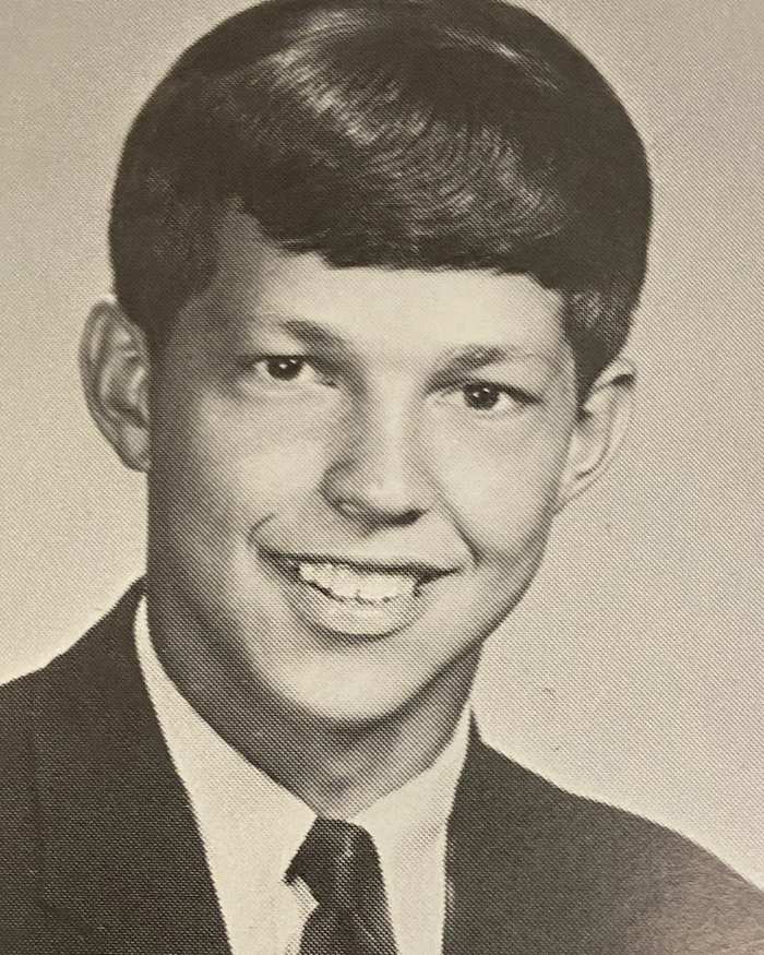 Augustine's 1970 Kewaunee High School graduation photo. 